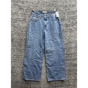 NWT Abercrombie Curve Love The Wide Leg High Rise Jeans Women's 27/4